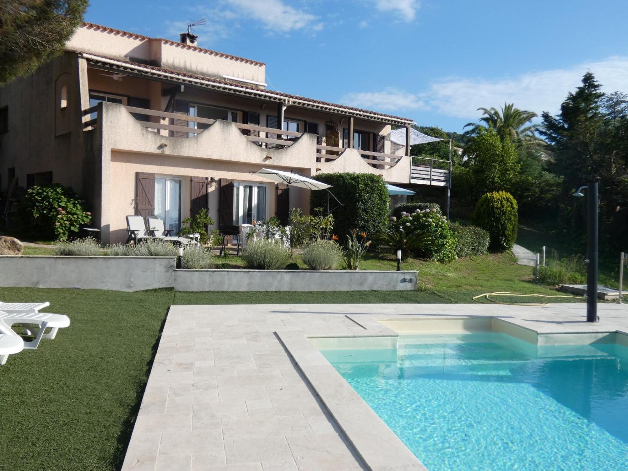 Corsicadream Arone Superbe Appartement Dans Villa, Vue Panoramique Mer, Piscine, Proche Porticcio Pietrosella Εξωτερικό φωτογραφία